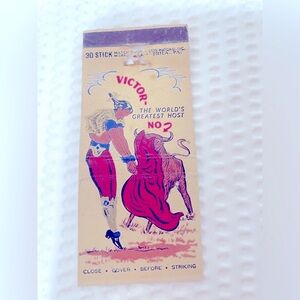 matchbook Tarello’s bullfighting  Victor 30 stick matchbox